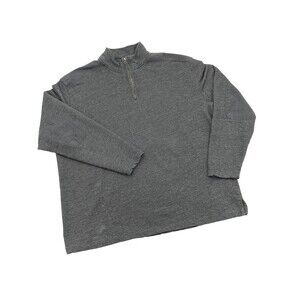 Wrangler Hero Grey 1/4 Zip Long Sleeve T-Shirt Men's Size XL Casual Outdoors